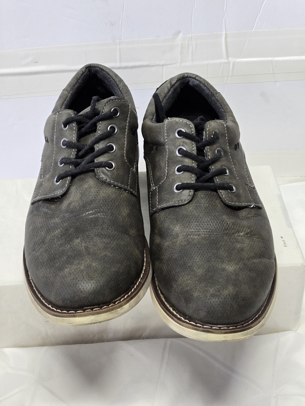 LONDON UNDERGROUND Men's Casual Lace-Up Shoes in Dark Gray - SIZE 9.5M